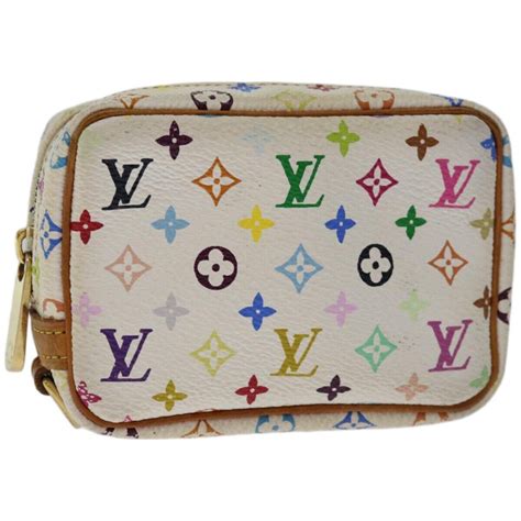 LOUIS VUITTON Monogram Multicolor Trousse Wapity White 